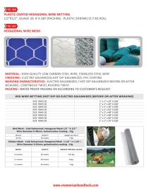 Plastic Coated Hexagonal Wire Netting